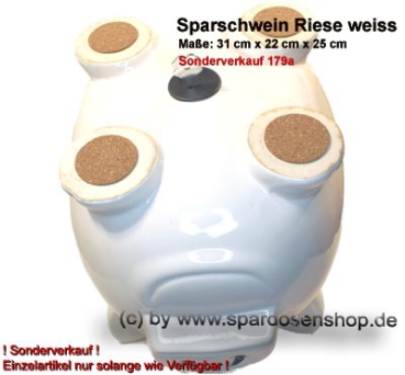 Sparschwein mit Beschriftung Riesen Spardose Nr. 2 Keramik 179a D